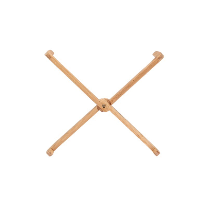 Soporte portátil de bambú para portátil