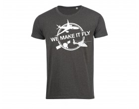 T shirt Airbus gris " We Make It Fly"
