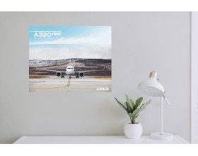 Poster A320neo vue de face