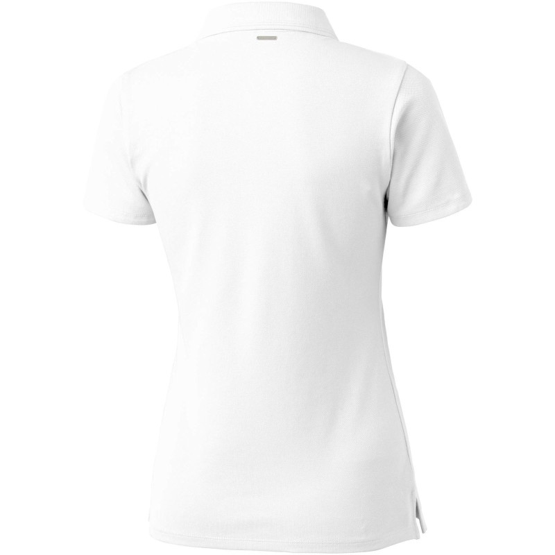 Polo blanc femme en coton bio GOTS