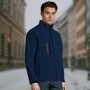 Men's softshell zipped jacket