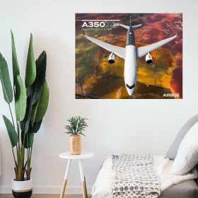 Poster A350XWB Vorderansicht