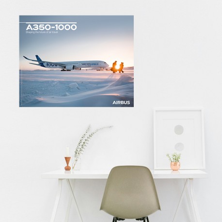 Poster A350-1000 vue au sol