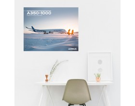 Póster A350-1000 vista al suelo