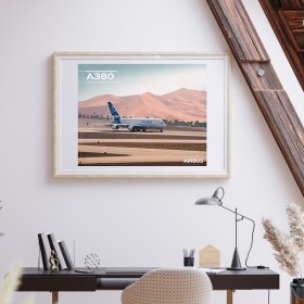 Poster A380 vue au sol