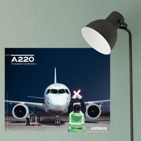 A220 poster front view