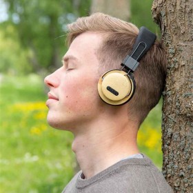 Casque Audio sans fil en bambou