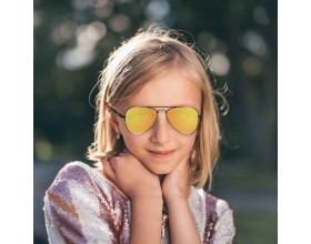 Exclusive Sunglasses Children Aviator orange