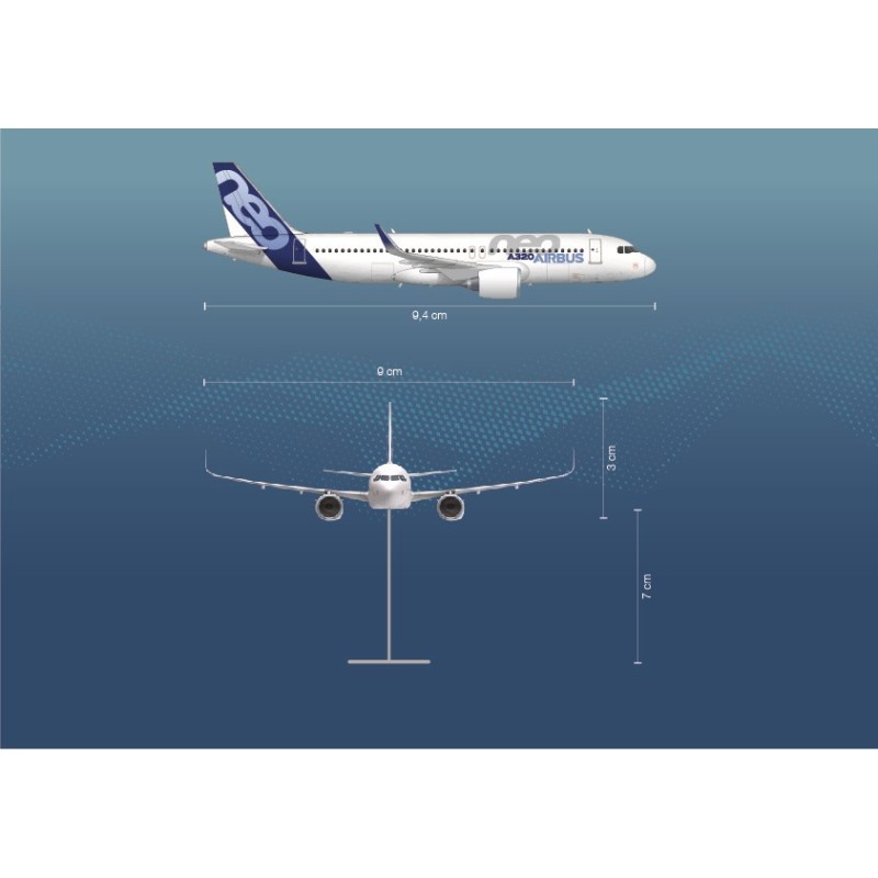 Maquette A320neo échelle 1:400