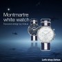 Montre blanche Airbus Montmartre