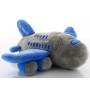 Airbus A380 plush plane blue grey Aircraft model