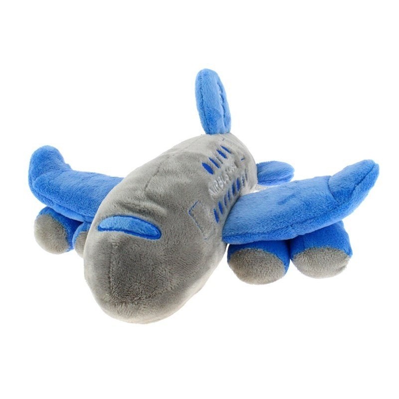 Airbus A380 plush plane blue grey Aircraft model