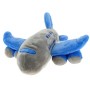 Airbus A380 plush plane blue grey Aircraft model