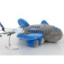 Airbus A380 plush plane blue grey Aircraft model