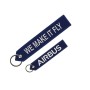 Porte clés bleu Airbus "We make it fly"