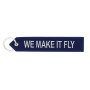 Porte clés bleu Airbus "We make it fly"