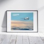 Póster A321neo vista del cielo