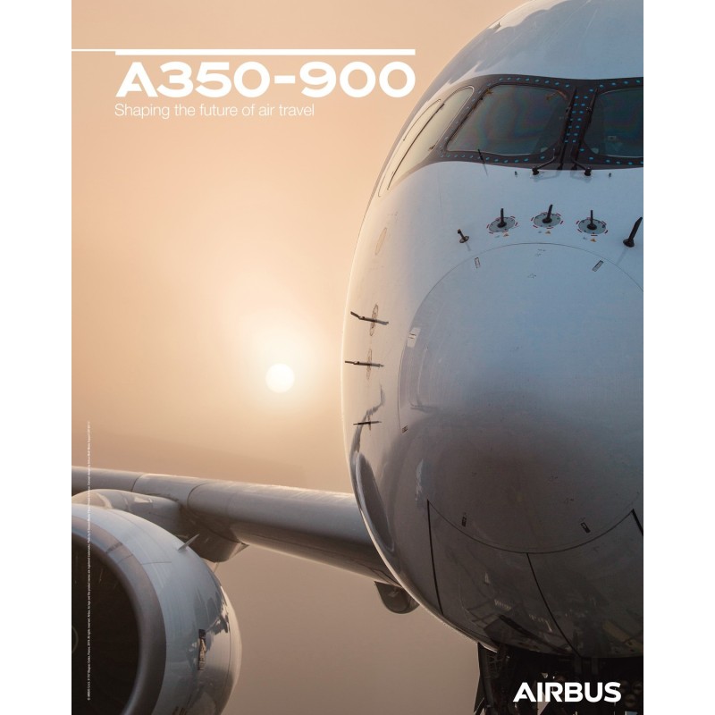 Poster A350-900 vue de face