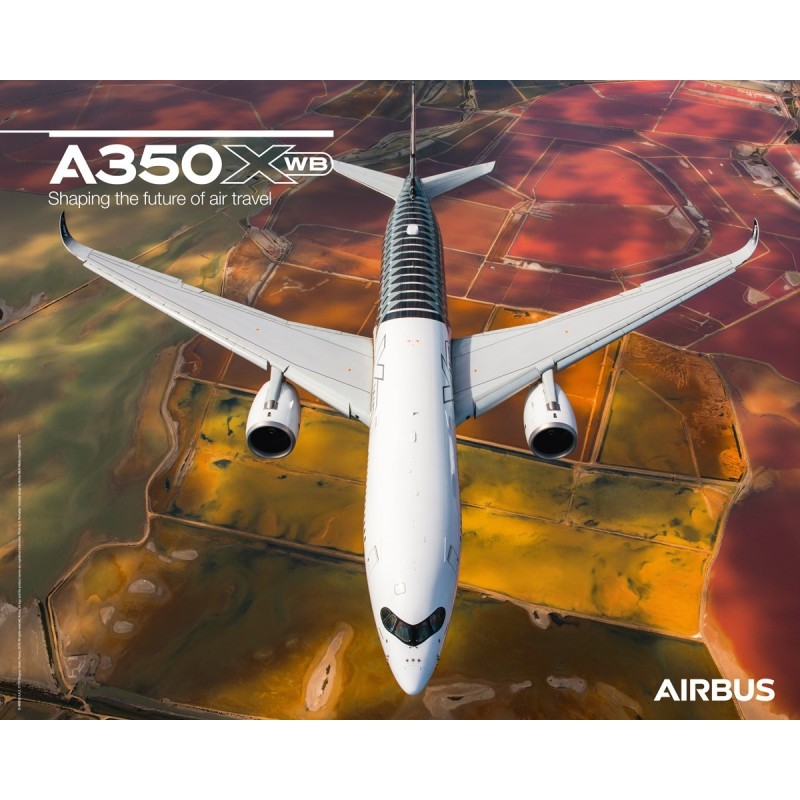 Póster A350XWB vista frontal