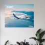 Poster A380 Flugansicht